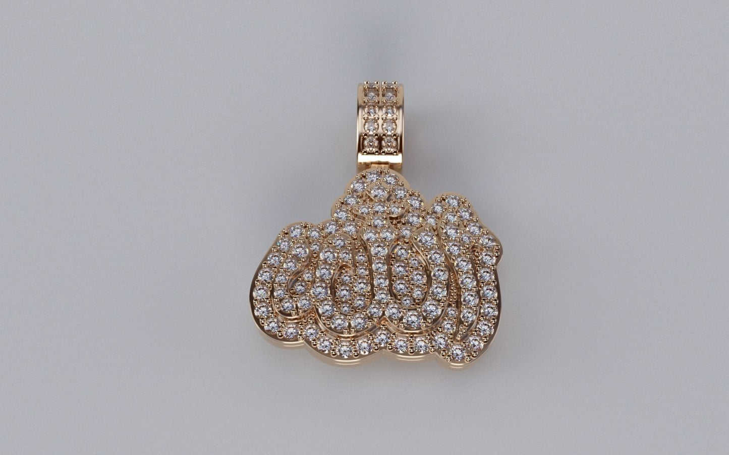 Diamond Allah pendant