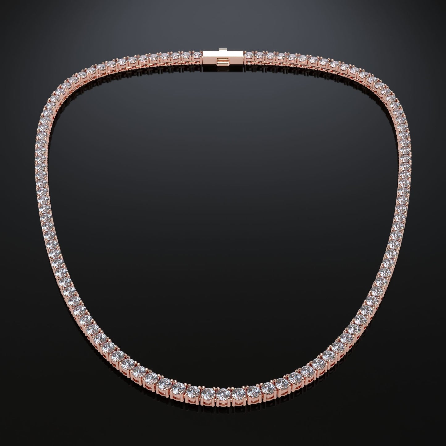 2.8mm Diamond Tennis Chain 10KT