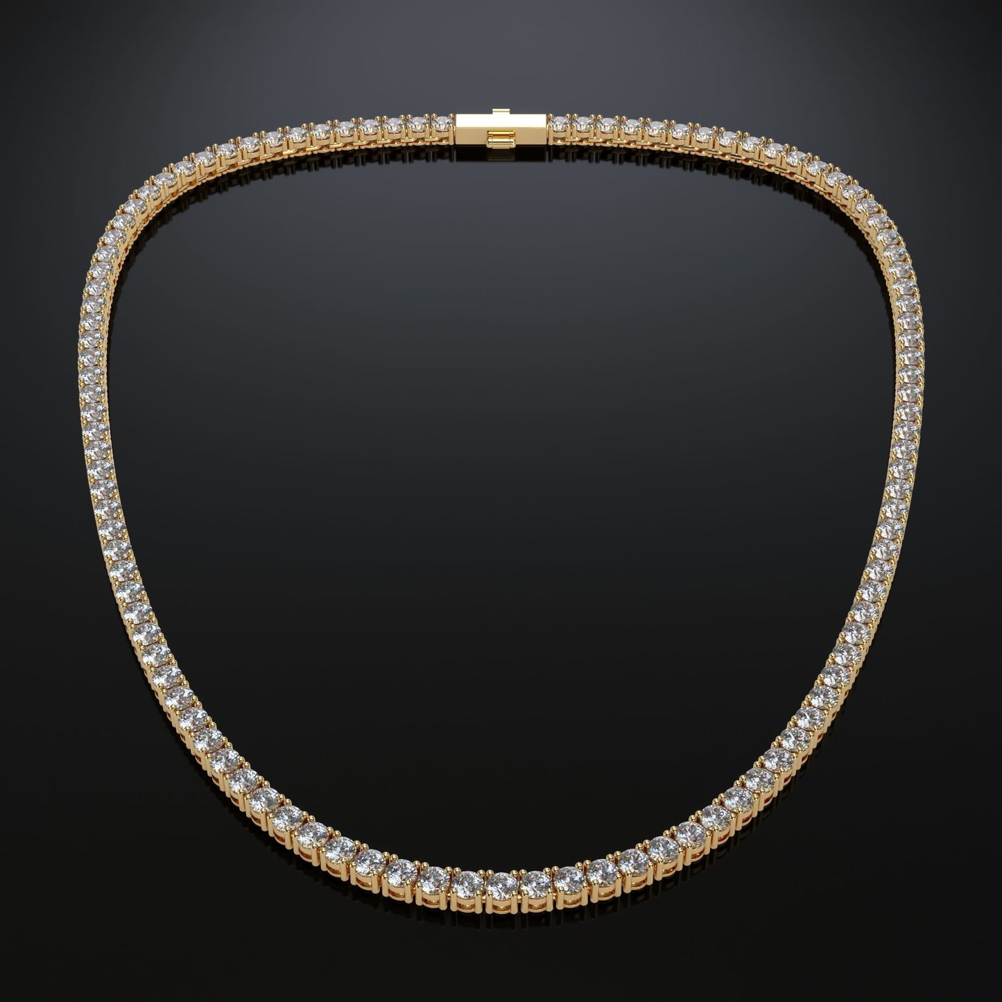 2.8mm Diamond Tennis Chain 10KT