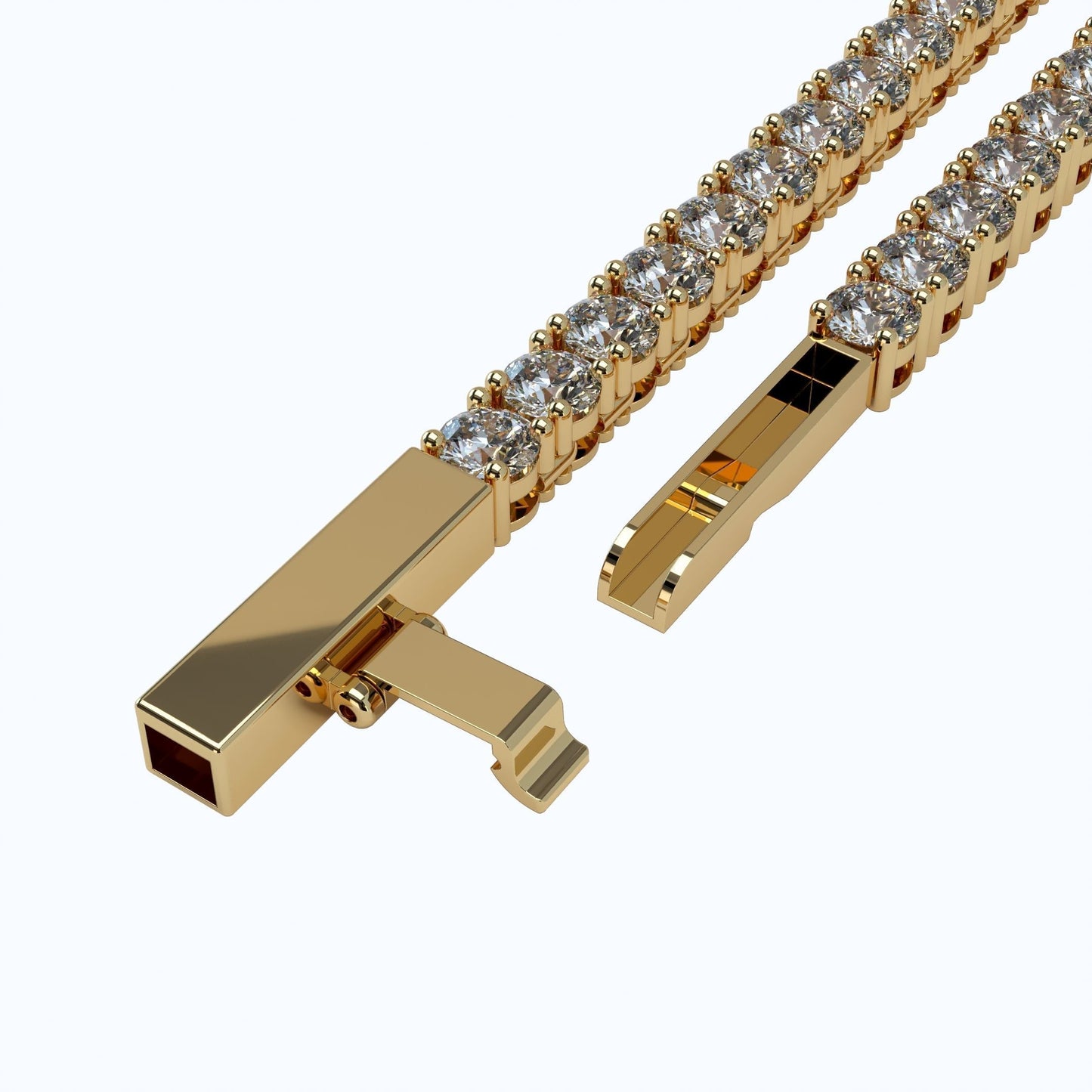 2.8mm Diamond Tennis Chain 10KT