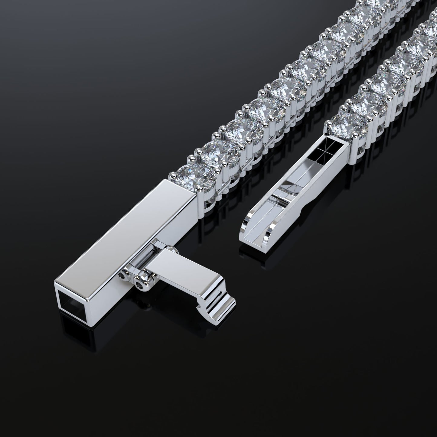 2.8mm Diamond Tennis Chain 10KT